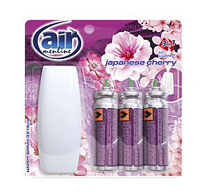 AIR MENLINE 3 V 1 STROJČEK JAPANESE CHERRY SPREJ 3 X 15 ML