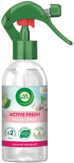 Air Wick Active Fresh Svieža rosa a biely jazmín Osviežovač vzduchu v spreji 237 ml