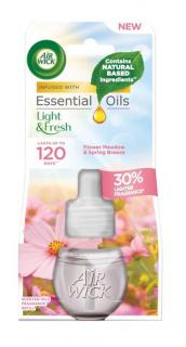 Air Wick Essential Oils Tekutá náplň do elektrického osviežovača vzduchu rozkvitnutá lúka 19 ml