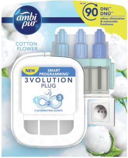 Ambi Pur 3 Volution Cotton Flower elektrický osvěžovač kompletní strojek 20 ml 0 recenzií