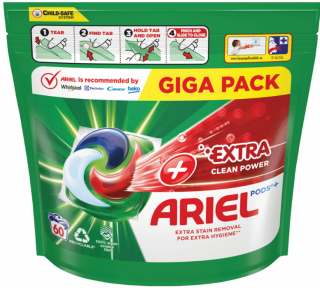 Ariel +Extra clean kapsule 60 PD