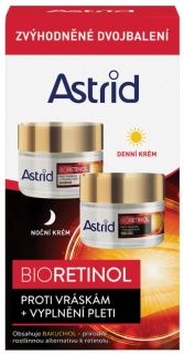 Astrid Bioretinol denní pleťový krém Bioretinol Day Cream SPF10 50 ml + noční pleťový krém Bioretinol Night Cream 50 ml darčeková sada