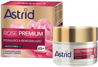 Astrid Rose Premium nočný krém posilňujúci a remodelujúci 65+ 50 ml