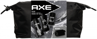 Axe Black dezodorant v spreji 150 ml + sprchový gél 250 ml + tuhý dezodorant 50 ml + kozmetická taška kozmetická sada