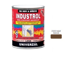 Barvy a laky Hostivař Industrol S 2013 vrchná syntetická farba 2320 hnedá kavová 0,75 l