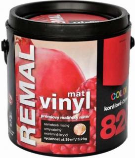 BARVY A LAKY HOSTIVAŘ, REMAL VINYL COLOR MAT - korálovo červená - 3,2 Kg