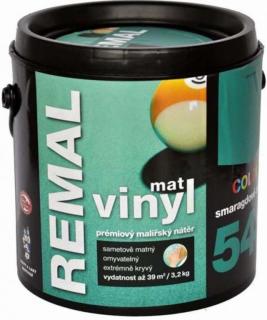 BARVY A LAKY HOSTIVAŘ, REMAL VINYL COLOR MAT - smaragdovo zelená - 3,2 Kg