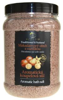 Body Tip aromatická soľ do kúpeľa Makadamový orech s vanilkou 1500 g