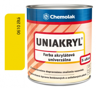 CHEMOLAK UNIAKRYL S2822 0610-žltá 0,75l