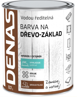 Denas Základná farba na drevo 0,7 kg biela