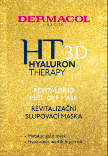 Dermacol 3D Hyaluron Therapy Revitalising Peel-Off pleťová maska 15 ml