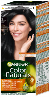 Garnier Color Naturals permanentní barva na vlasy s vyživujícími oleji 1 Ultra Black 40 ml