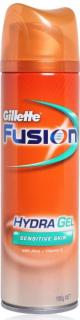 GILLETTE FUSION GÉL NA HOLENIE HYDRA GEL SENSITIVE 200 ML