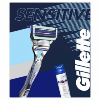 Gillette Skinguard holící strojek + Skinguard Sensitive gel na holení 200 ml darčeková sada