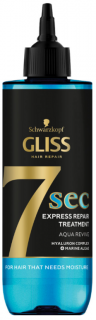 Gliss 7sec Express Repair Aqua Revive kúra na suché vlasy 200 ml