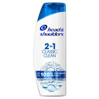 Head  Shoulders Classic Clean 2 v 1 šampón proti lupinám čistý a šetrný k vlasovej pokožke 400 ml