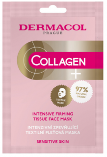 Intenzívna spevňujúca textilná pleťová maska Collagen+