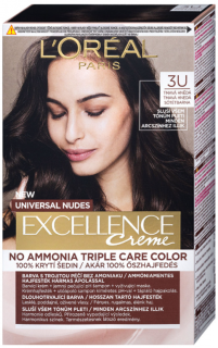 L'Oréal Excellence Universal Nudes 3U Tmavě hnědá 48 ml