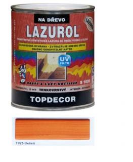 LAZUROL TOPDECOR S 1035 / T 025 - čerešňa 0,75l, LAZUROL TOPDECOR čerešňa, 0,75l, lazur