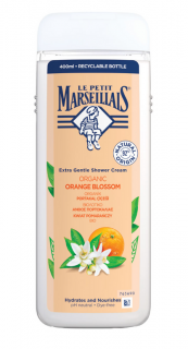 Le Petit Marseillais Extra Gentle Shower Cream Organic Orange Blossom hydratační a vyživující sprchový krém 400 ml pro ženy