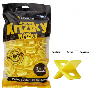 LEVELYS Profi krížiky 2,0mm/100ks