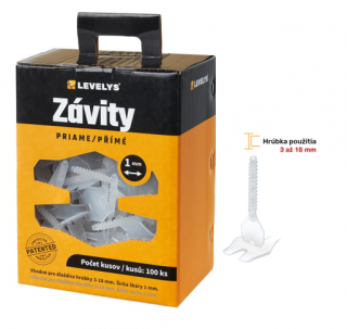 LEVELYS Závity priame 1mm/100ks