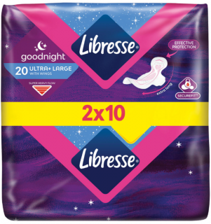 Libresse Good Night Ultra Large hygienické vložky 20 ks