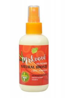 Mrkvové telové mlieko NATURAL BRONZ pre rýchle zhnednutie