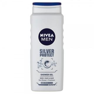 NIVEA  FOR MEN SPRCHOVÝ GÉL SILVER PROTECT 500 ML