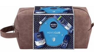 Nivea Men's Club Protect balzam po holení 100 ml + gél na holenie 200 ml + guľôčkový antiperspirant 50 ml + balzam na pery 4,8 g darčeková sada
