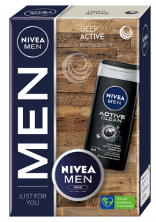 Nivea Men sprchový gél pre mužov 250 ml + krém pre mužov 75 ml kozmetická sada