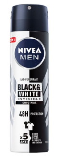 Nivea, Pánsky antiperspirant BlackWhite Invisible Original 150ml