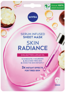 Nivea Skin Radiance rozjasňujúca textilná maska 1 ks