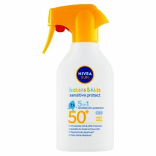 Nivea Sun Kids Protect  Care Sensitive spray na opalování pro citlivou pokožku SPF50+ 300 ml