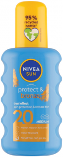 Nivea Sun Protect  Bronze Intenzívný spray na opaľovanie SPF20 200 ml