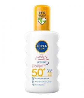 Nivea Sun Pure  Sensitive spray na opaľovanie SPF50+ 200 ml