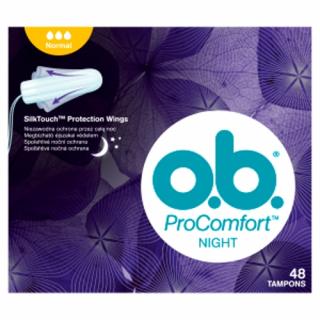 O.B.TAMPÓNY PROCOMFORT NIGHT  NORMAL  48KS