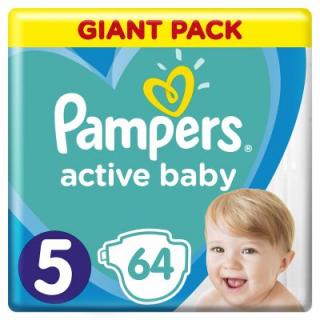 Pampers Active Baby Dry 5 Junior 11-16 kg 64ks