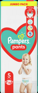 Pampers Active Pants 5 Junior Jumbo Pack 48ks