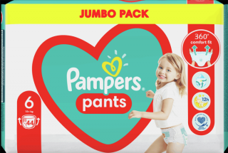 Pampers Pants Extra Large 16+kg Jumbo Pack S6 44 ks