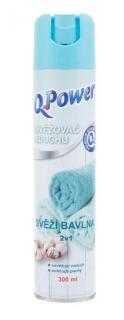 Q-Power osviežovač vzduchu svieža bavlna 2v1 300 ml