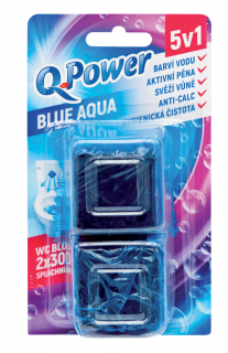 Q-Power tuhý blok do nádržky WC Blue Water 2 ks