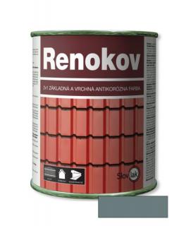 Renokov antikorózna farba 2v1 farba na strechy 111 šedý 0,75 l