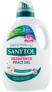 Sanytol dezinfekce prací gel s vůní květů 1,7 l 34 PD