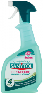 Sanytol dezinfekcia univerzálny čistič 4 účinky s vôňou limetky 500 ml