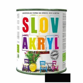 Slovakryl 0199 0,75kg - čierny