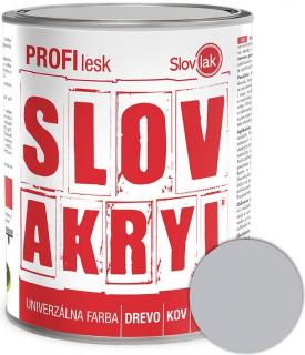 Slovakryl Profi Lesk šedý 1003/RAL7035 0,75kg