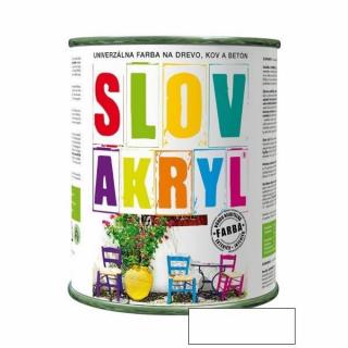 Slovlak Slovakryl biely 0100, 0,75 kg