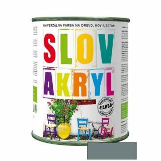 Slovlak Slovakryl šedý 0111, 0,75 kg