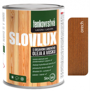 Slovlux Tenkovrstvá lazúra 2,5 l orech svetlý